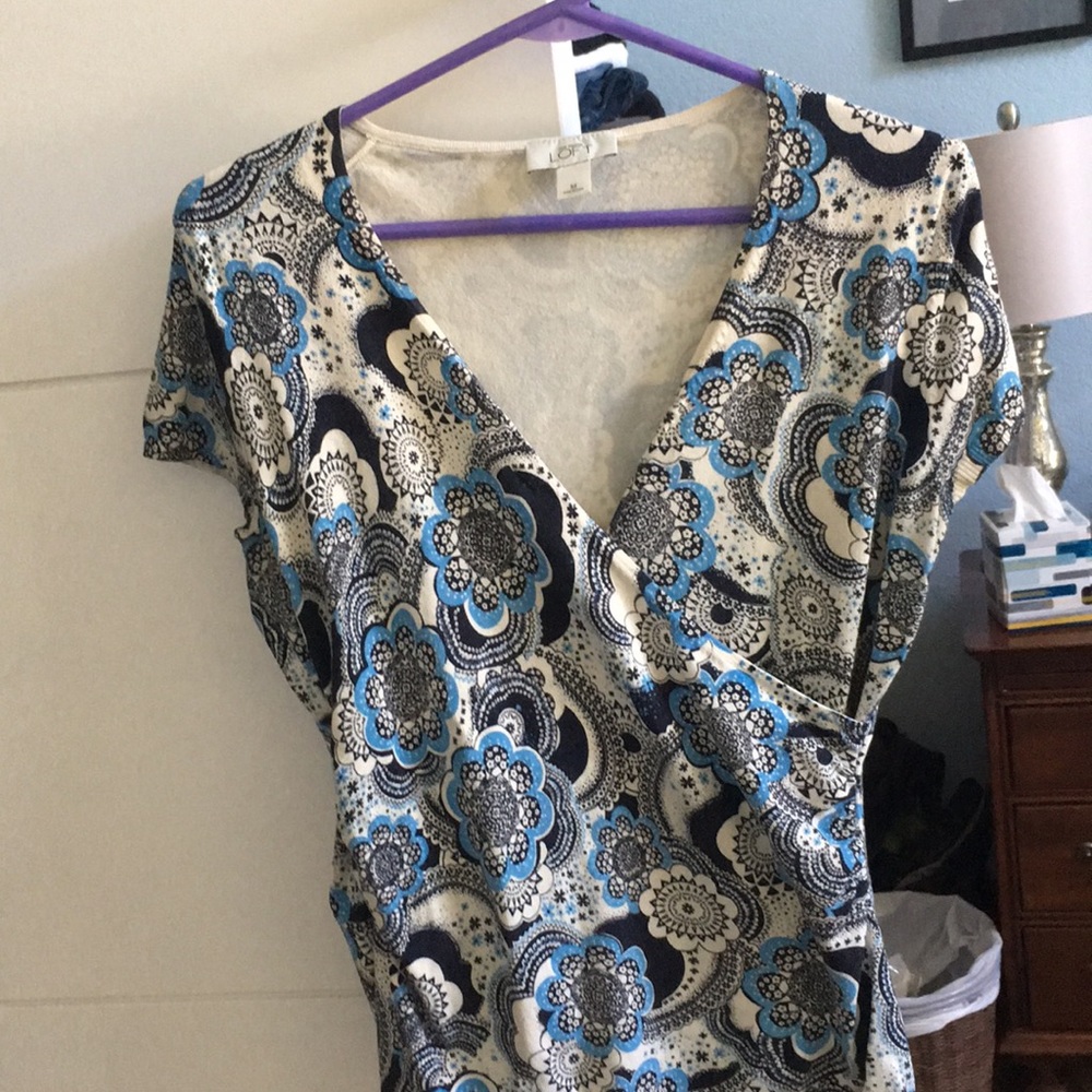 Ann Taylor stretch silk top